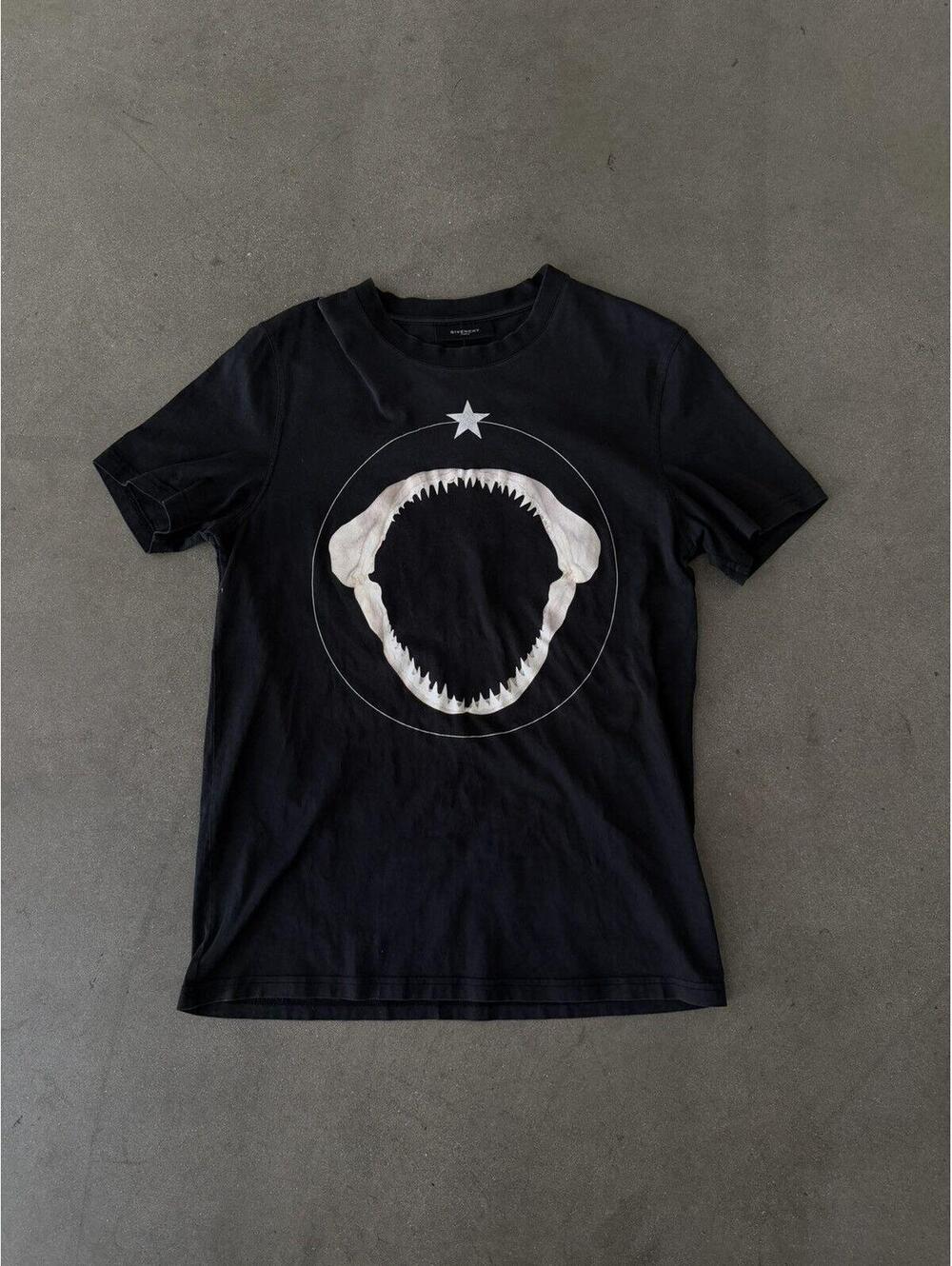 Givenchy 2013 Shark Teeth-Print Cotton T-Shirt